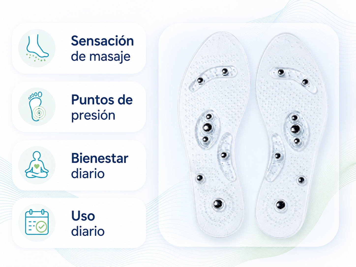 Beneficios de las plantillas de acupresión